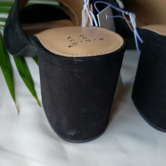 Women's Block Heel Mules-black - Picture 5 of 7